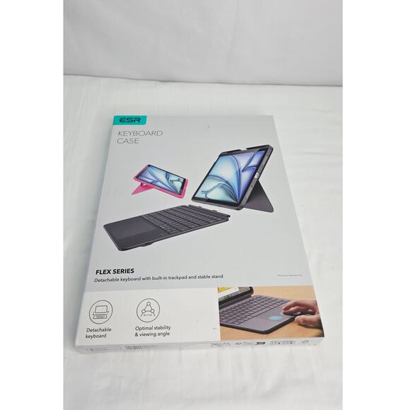 Gray Keyboard Case For iPad Air 11" M3/M2  5th/4th Gen  Detachable Keyboard - Picture 13 of 16